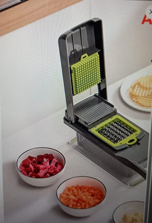 Cortador Multifuncional 5 en 1 para Verduras y Vegetales – Fatiador, Rallador y Picador