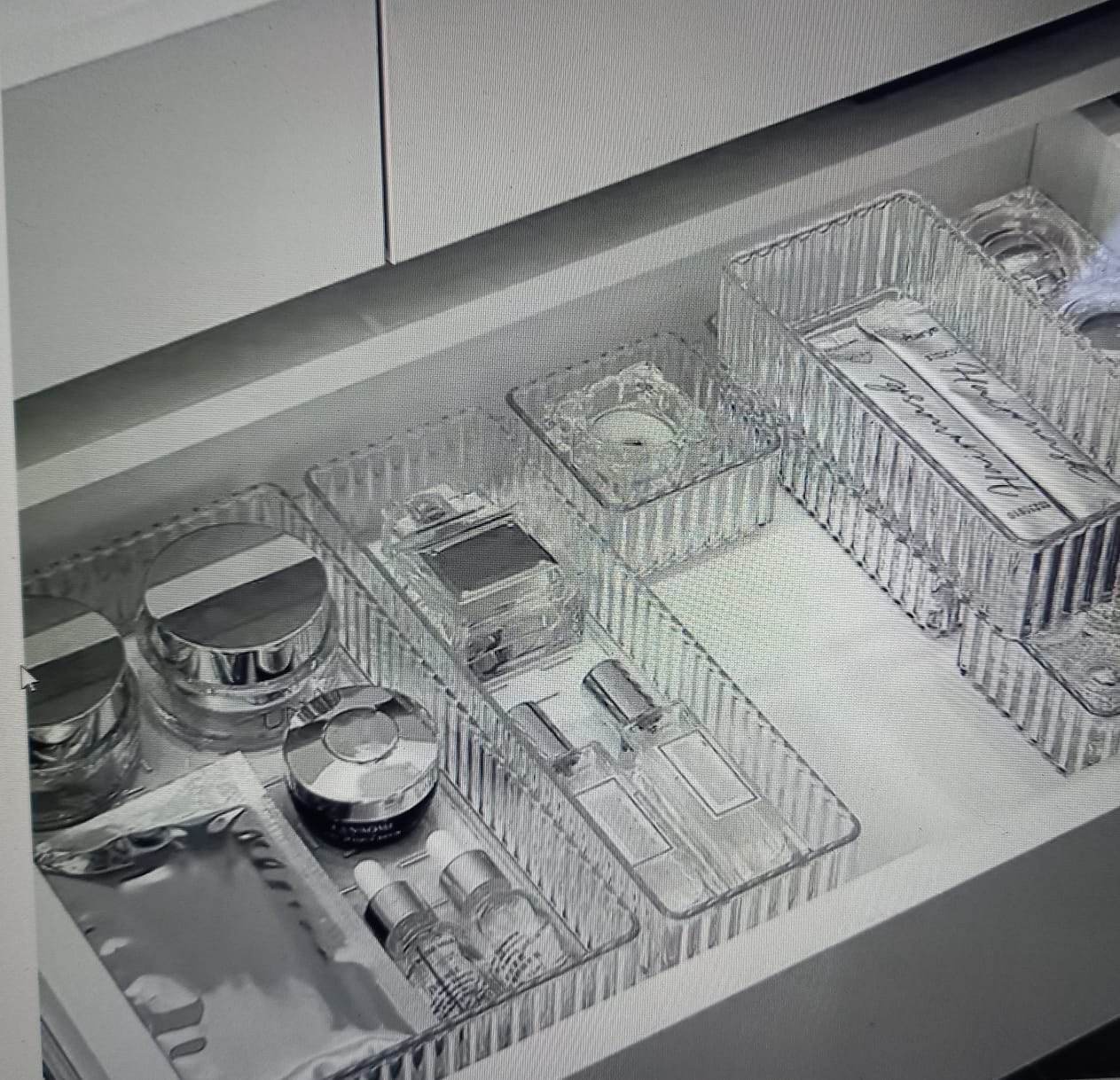 Organizador de Cajones Modular – Juego de 7 Piezas Transparentes para Cocina, Baño y Hogar